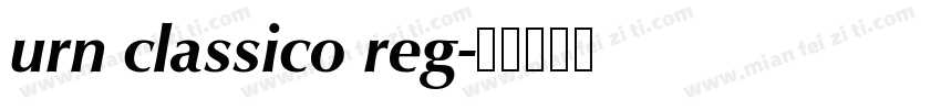 urn classico reg字体转换